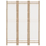 vidaXL Separator de cameră pliabil cu 3 panouri 120 cm bambus și pânză vidaXL Separator de cameră pliabil cu 3 panouri 120 cm bambus și pânză