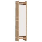 vidaXL Separator de cameră pliabil cu 6 panouri 240 cm bambus și pânză vidaXL Separator de cameră pliabil cu 6 panouri 240 cm bambus și pânză