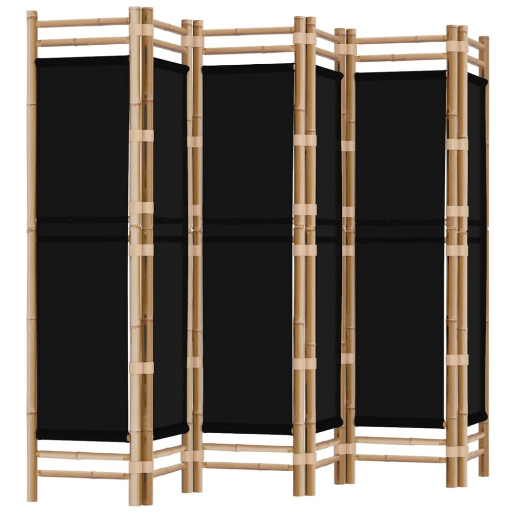 vidaXL Separator de cameră pliabil cu 6 panouri 240 cm bambus și pânză