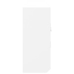 vidaXL Dulap de chei, alb, 40x8,5x20 cm, lemn prelucrat și oțel