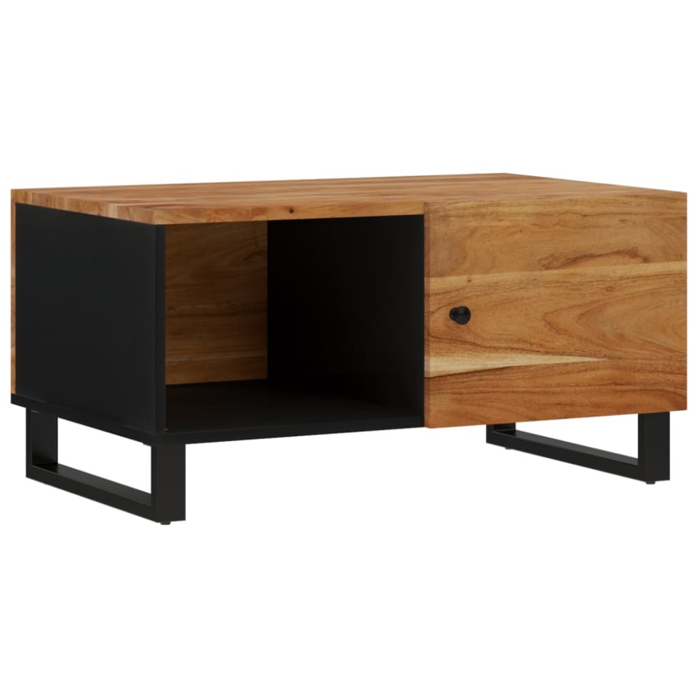 vidaXL Măsuță de cafea, 80x50x40 cm, lemn masiv acacia/lemn prelucrat