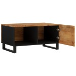 vidaXL Măsuță de cafea, 80x50x40 cm, lemn masiv acacia/lemn prelucrat vidaXL Măsuță de cafea, 80x50x40 cm, lemn masiv acacia/lemn prelucrat