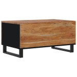 vidaXL Măsuță de cafea, 80x50x40 cm, lemn masiv acacia/lemn prelucrat vidaXL Măsuță de cafea, 80x50x40 cm, lemn masiv acacia/lemn prelucrat