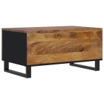 vidaXL Măsuță de cafea, 80x50x40 cm, lemn masiv mango/lemn prelucrat vidaXL Măsuță de cafea, 80x50x40 cm, lemn masiv mango/lemn prelucrat