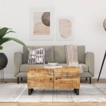 vidaXL Măsuță de cafea, 80x50x40 cm, lemn masiv mango/lemn prelucrat vidaXL Măsuță de cafea, 80x50x40 cm, lemn masiv mango/lemn prelucrat