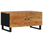 vidaXL Măsuță de cafea, 80x50x40 cm, lemn masiv acacia/lemn prelucrat vidaXL Măsuță de cafea, 80x50x40 cm, lemn masiv acacia/lemn prelucrat