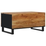 vidaXL Măsuță de cafea, 80x50x40 cm, lemn masiv acacia/lemn prelucrat vidaXL Măsuță de cafea, 80x50x40 cm, lemn masiv acacia/lemn prelucrat