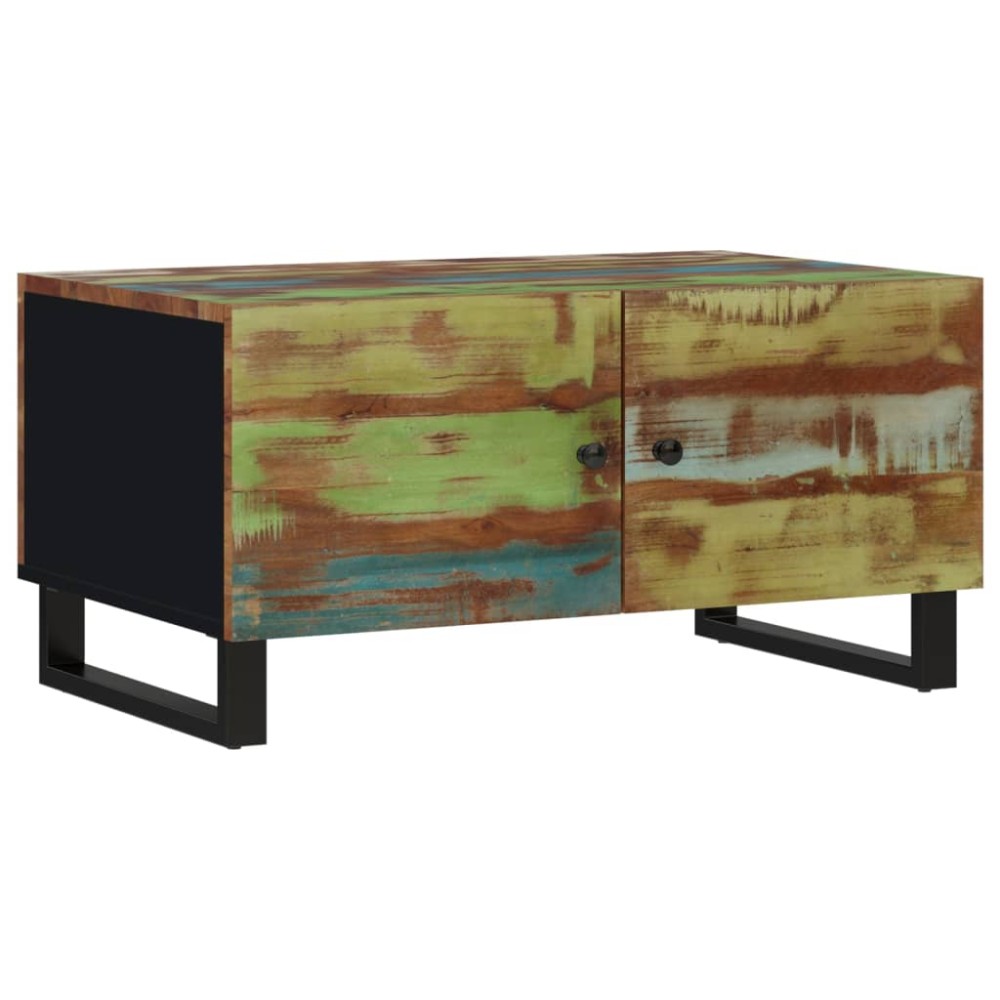 vidaXL Măsuță de cafea, 80x50x40 cm lemn masiv reciclat/lemn prelucrat