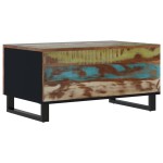 vidaXL Măsuță de cafea, 80x50x40 cm lemn masiv reciclat/lemn prelucrat vidaXL Măsuță de cafea, 80x50x40 cm lemn masiv reciclat/lemn prelucrat