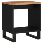 vidaXL Măsuță de cafea, 40x31x46 cm, lemn masiv acacia/lemn prelucrat vidaXL Măsuță de cafea, 40x31x46 cm, lemn masiv acacia/lemn prelucrat