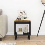 vidaXL Măsuță de cafea, 40x31x46cm, lemn masiv reciclat/lemn prelucrat vidaXL Măsuță de cafea, 40x31x46cm, lemn masiv reciclat/lemn prelucrat