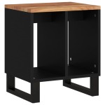 vidaXL Măsuță de cafea, 40x31x46 cm, lemn masiv acacia/lemn prelucrat vidaXL Măsuță de cafea, 40x31x46 cm, lemn masiv acacia/lemn prelucrat