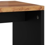 vidaXL Măsuță de cafea, 40x31x46 cm, lemn masiv acacia/lemn prelucrat vidaXL Măsuță de cafea, 40x31x46 cm, lemn masiv acacia/lemn prelucrat