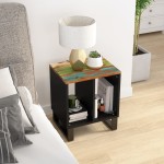 vidaXL Măsuță de cafea, 40x31x46cm, lemn masiv reciclat/lemn prelucrat vidaXL Măsuță de cafea, 40x31x46cm, lemn masiv reciclat/lemn prelucrat