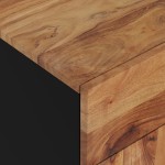 vidaXL Noptieră, 50x33x60 cm, lemn masiv acacia și lemn prelucrat