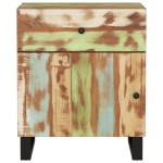 vidaXL Noptieră, 50x33x60 cm, lemn masiv reciclat și lemn prelucrat