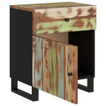 vidaXL Noptieră, 50x33x60 cm, lemn masiv reciclat și lemn prelucrat