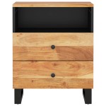 vidaXL Noptieră, 50x33x62 cm, lemn masiv acacia și lemn prelucrat