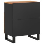 vidaXL Noptieră, 50x33x62 cm, lemn masiv acacia și lemn prelucrat
