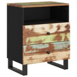 vidaXL Noptieră, 50x33x62 cm, lemn masiv reciclat și lemn prelucrat