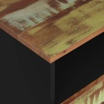 vidaXL Noptieră, 50x33x62 cm, lemn masiv reciclat și lemn prelucrat