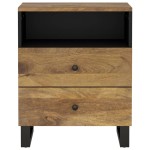 vidaXL Noptieră, 50x33x62 cm, lemn masiv mango și lemn prelucrat