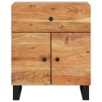 vidaXL Noptieră, 50x33x60 cm, lemn masiv acacia și lemn prelucrat