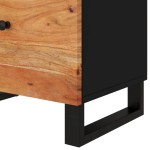 vidaXL Noptieră, 50x33x60 cm, lemn masiv acacia și lemn prelucrat