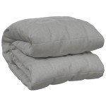 vidaXL Pătură cu greutăți, gri, 200x260 cm, 11 kg, material textil
