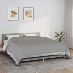 vidaXL Pătură cu greutăți, gri, 200x260 cm, 11 kg, material textil
