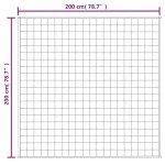vidaXL Pătură cu greutăți, albastru, 200x200 cm, 9 kg, material textil