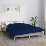 vidaXL Pătură anti-stres, albastru, 200x200 cm, 13 kg, material textil vidaXL Pătură anti-stres, albastru, 200x200 cm, 13 kg, material textil