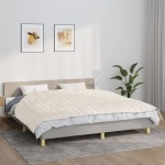 vidaXL Pătură cu greutăți, crem deschis, 155x220 cm, 7 kg, textil vidaXL Pătură cu greutăți, crem deschis, 155x220 cm, 7 kg, textil