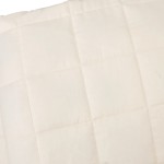 vidaXL Pătură cu greutăți, crem deschis, 200x200 cm, 9 kg, textil