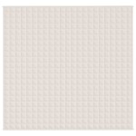 vidaXL Pătură cu greutăți, crem deschis, 220x235 cm, 11 kg, textil vidaXL Pătură cu greutăți, crem deschis, 220x235 cm, 11 kg, textil