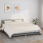 vidaXL Pătură cu greutăți, crem deschis, 220x260 cm, 15 kg, textil vidaXL Pătură cu greutăți, crem deschis, 220x260 cm, 15 kg, textil