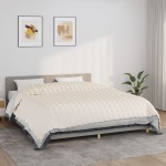 vidaXL Pătură cu greutăți, crem deschis, 235x290 cm, 11 kg, textil vidaXL Pătură cu greutăți, crem deschis, 235x290 cm, 11 kg, textil