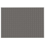 vidaXL Pătură cu greutăți, gri, 155x220 cm, 7 kg, material textil vidaXL Pătură cu greutăți, gri, 155x220 cm, 7 kg, material textil