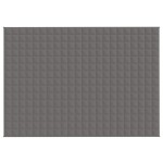 vidaXL Pătură cu greutăți, gri, 155x220 cm, 11 kg, material textil vidaXL Pătură cu greutăți, gri, 155x220 cm, 11 kg, material textil