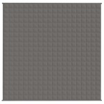 vidaXL Pătură cu greutăți, gri, 200x200 cm, 13 kg, material textil vidaXL Pătură cu greutăți, gri, 200x200 cm, 13 kg, material textil