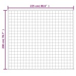 vidaXL Pătură cu greutăți, gri, 200x225 cm, 9 kg, material textil vidaXL Pătură cu greutăți, gri, 200x225 cm, 9 kg, material textil
