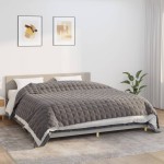 vidaXL Pătură cu greutăți, gri, 200x260 cm, 11 kg, material textil vidaXL Pătură cu greutăți, gri, 200x260 cm, 11 kg, material textil