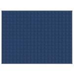 vidaXL Pătură cu greutăți, albastru, 150x200 cm, 7 kg, material textil vidaXL Pătură cu greutăți, albastru, 150x200 cm, 7 kg, material textil