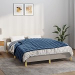 vidaXL Pătură cu greutăți, albastru, 150x200 cm, 11 kg, textil vidaXL Pătură cu greutăți, albastru, 150x200 cm, 11 kg, textil