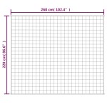 vidaXL Pătură cu greutăți, albastru, 220x260 cm, 11 kg, textil vidaXL Pătură cu greutăți, albastru, 220x260 cm, 11 kg, textil
