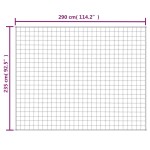 vidaXL Pătură cu greutăți, crem deschis, 235x290 cm, 11 kg, textil