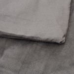 vidaXL Pătură grea cu husă, gri, 150x200 cm, 7 kg, textil vidaXL Pătură grea cu husă, gri, 150x200 cm, 7 kg, textil