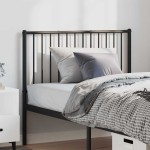 vidaXL Tăblie de pat metalică, negru, 100 cm vidaXL Tăblie de pat metalică, negru, 100 cm