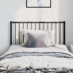 vidaXL Tăblie de pat metalică, negru, 100 cm vidaXL Tăblie de pat metalică, negru, 100 cm