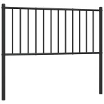 vidaXL Tăblie de pat metalică, negru, 100 cm vidaXL Tăblie de pat metalică, negru, 100 cm